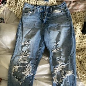 ripped mom jeans by BUCKLE
